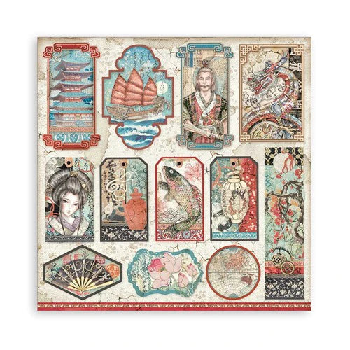 Stamperia Paper Packs 12X12 SIR VAGABOND JAPAN