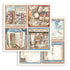 Stamperia 8x8 Paper Pad- Vintage Library