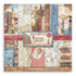 Stamperia 8x8 Paper Pad- Vintage Library