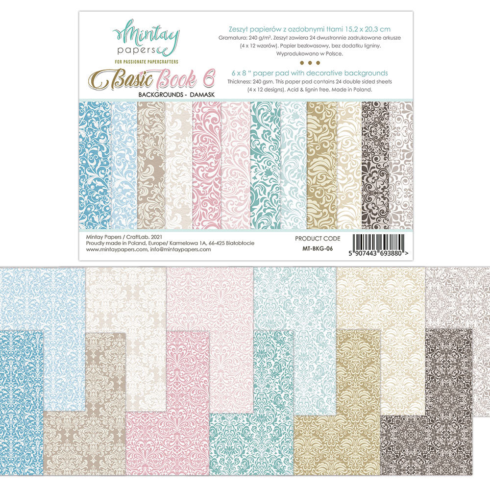 Mintay Papers 6x8 Fussy Cut Add-on Book BASIC 6