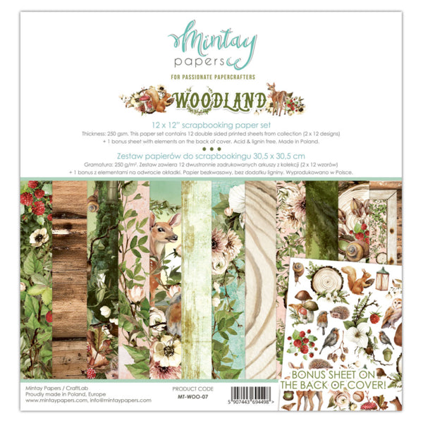 Mintay Papers 12x12 WOODLAND