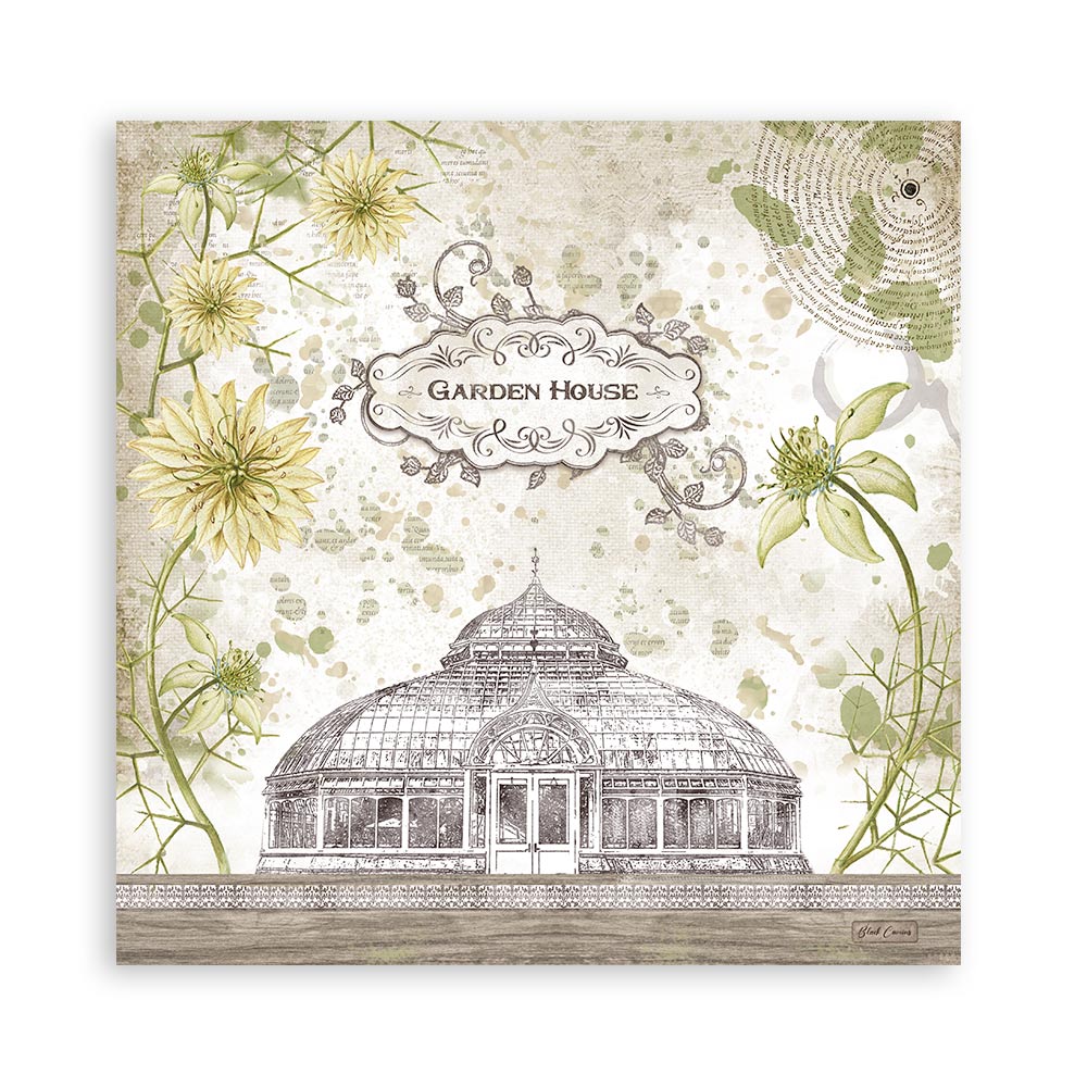 Stamperia Paper Packs 12X12 GARDEN HOUSE