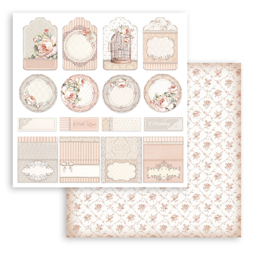 Stamperia Paper Packs 12X12 YOU AND ME