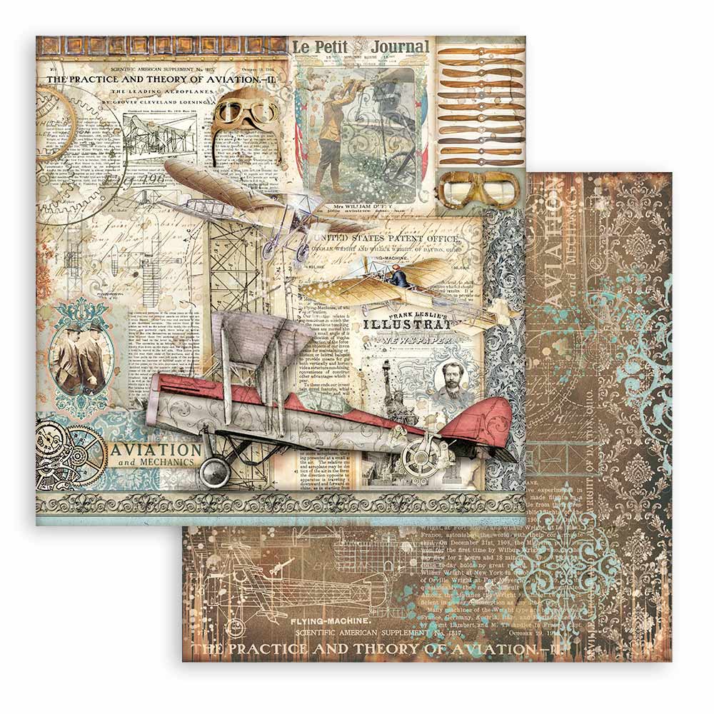 Stamperia Paper Packs 12X12 SIR VAGABOND AVIATOR