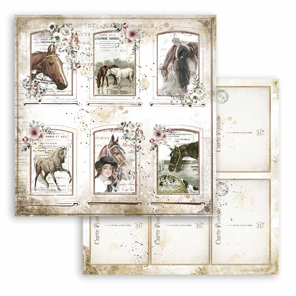 Stamperia Paper Packs 12X12 HORSES