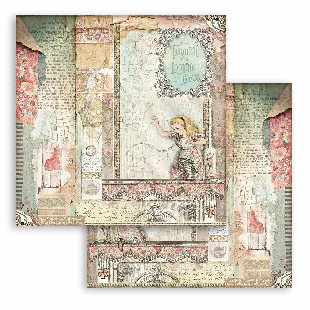 Stamperia Alice Paper Pad 12x12