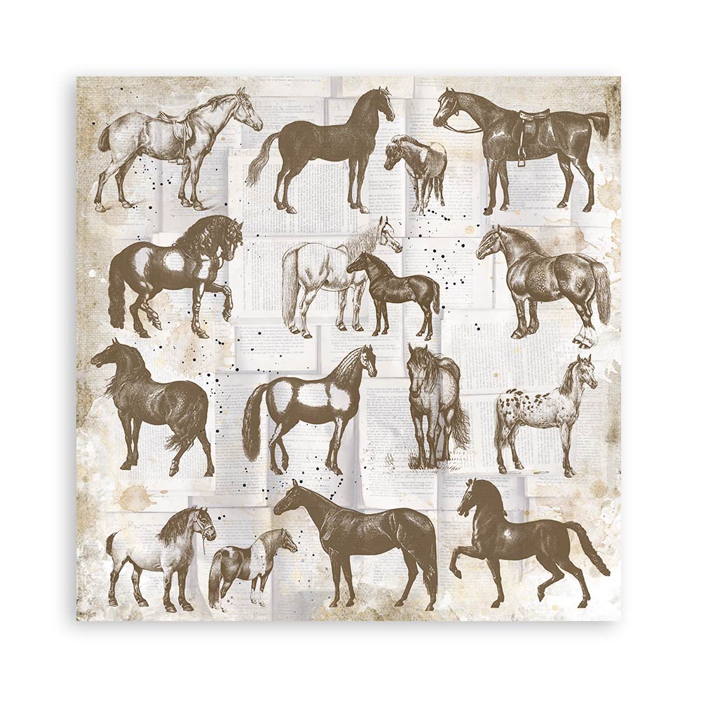 Stamperia Paper Packs 8x8 HORSES