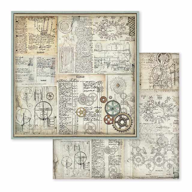 Stamperia Paper Packs 12X12 VOYAGES FANTASTIQUES