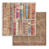 Stamperia Paper Pack  8x8 VINTAGE LIBRARY BACKGROUNDS