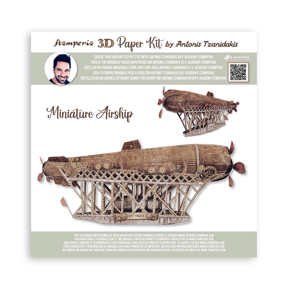 Stamperia 3D Paper Kit SIR VAGABOND AVIATOR AIRSHIP